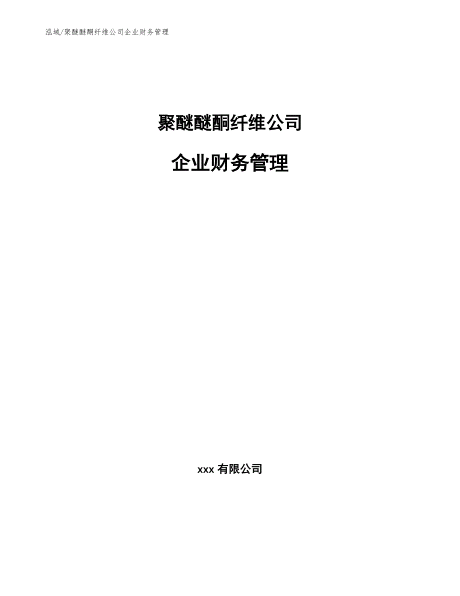 聚醚醚酮纤维公司企业财务管理_第1页