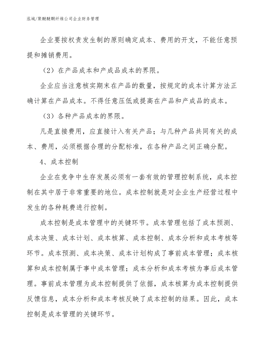 聚醚醚酮纤维公司企业财务管理_第4页