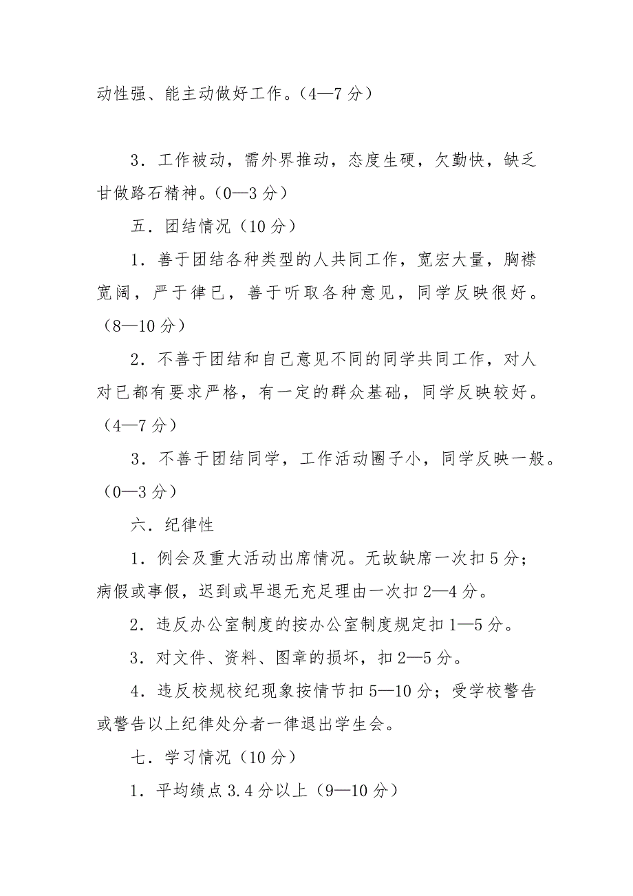 学生会干部考核制度.docx_第4页