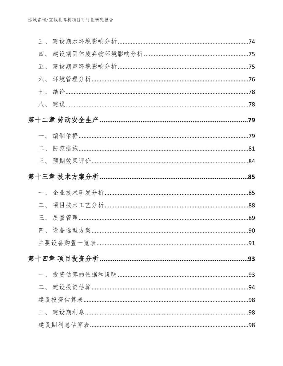 宣城扎啤机项目可行性研究报告范文模板_第5页