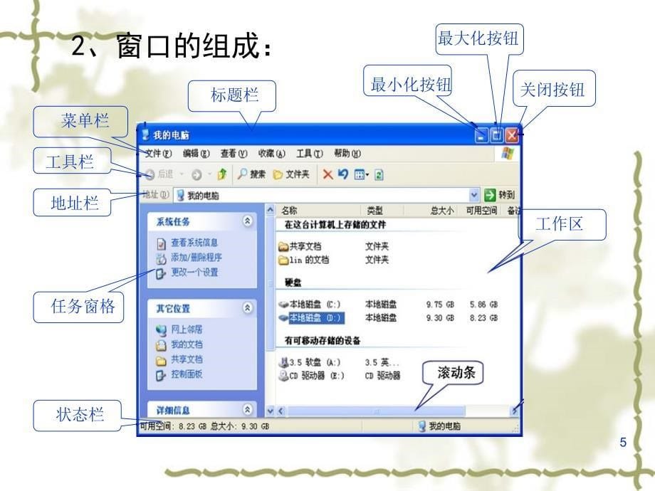 窗口菜单及对话框的基本ppt课件_第5页