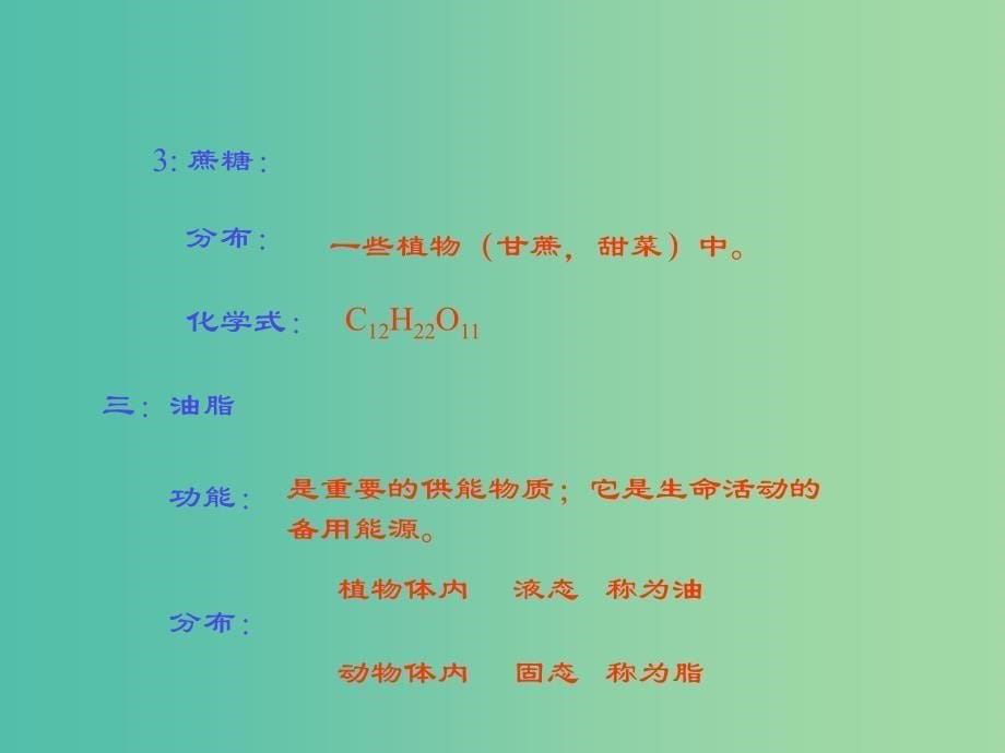 九年级化学下册 第12单元 课题1 人类重要的营养物质课件2 新人教版.ppt_第5页