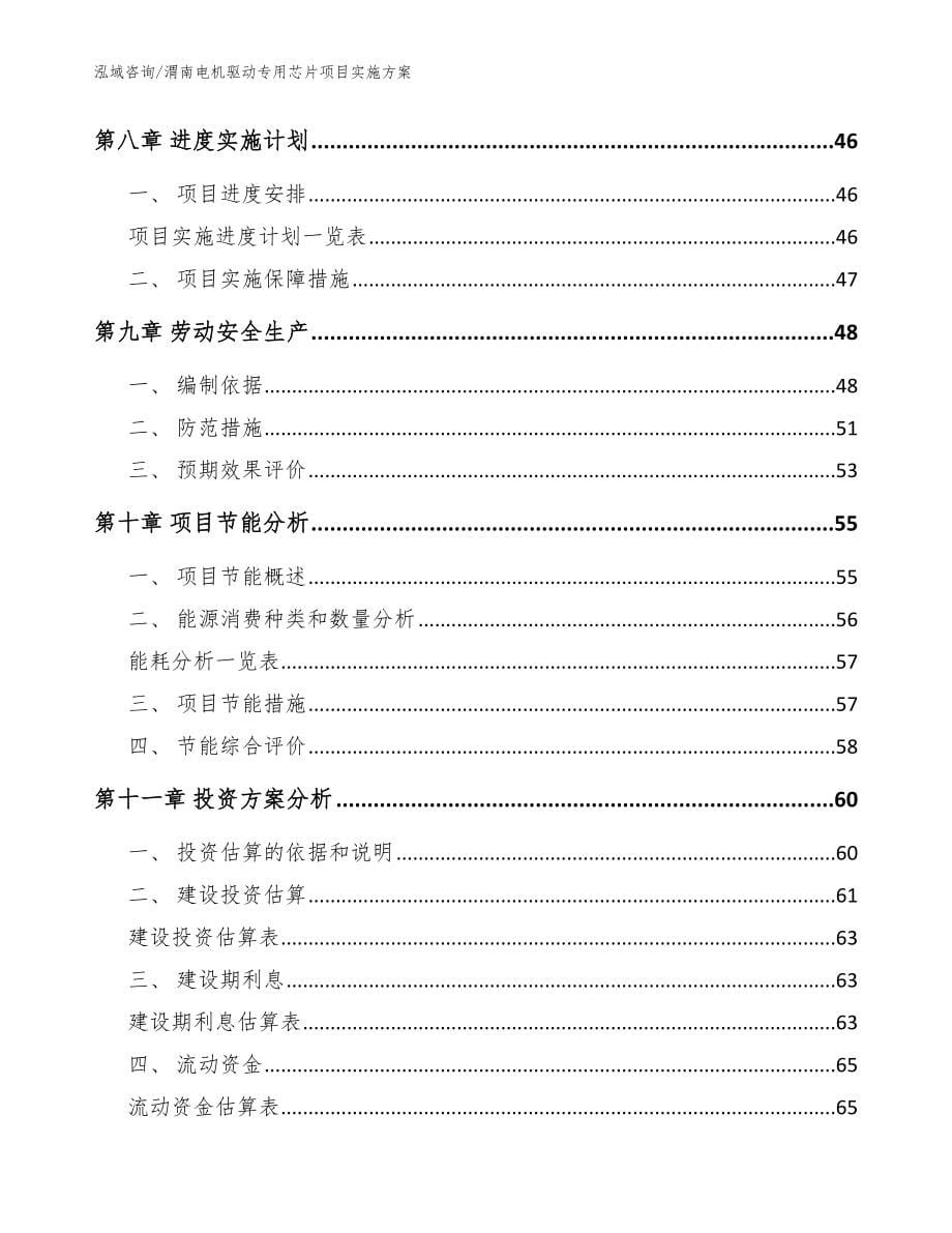 渭南电机驱动专用芯片项目实施方案_模板范文_第5页