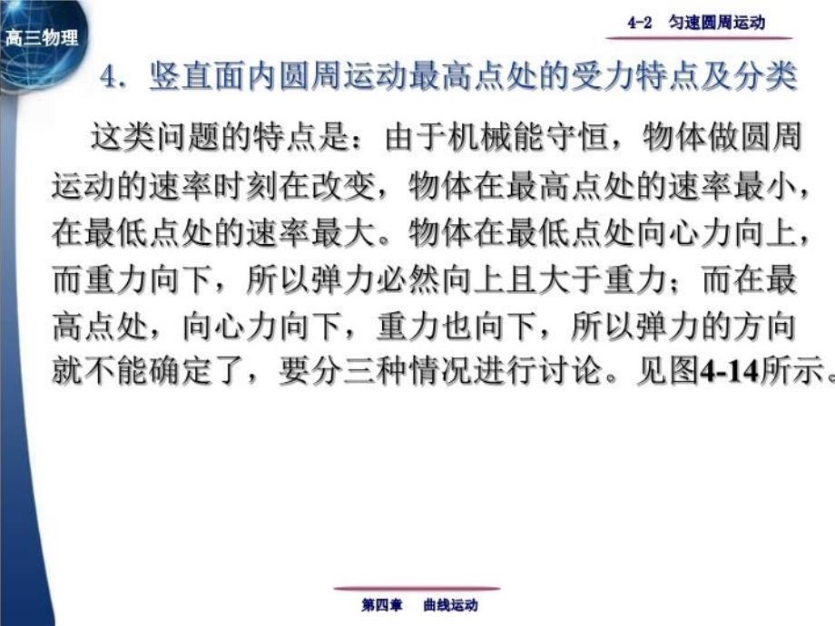 最新匀速圆周运动是变速运动v方向时刻在变而且是变加速精品课件_第4页