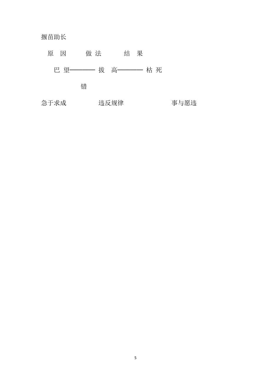 揠苗助长教学设计4_第5页