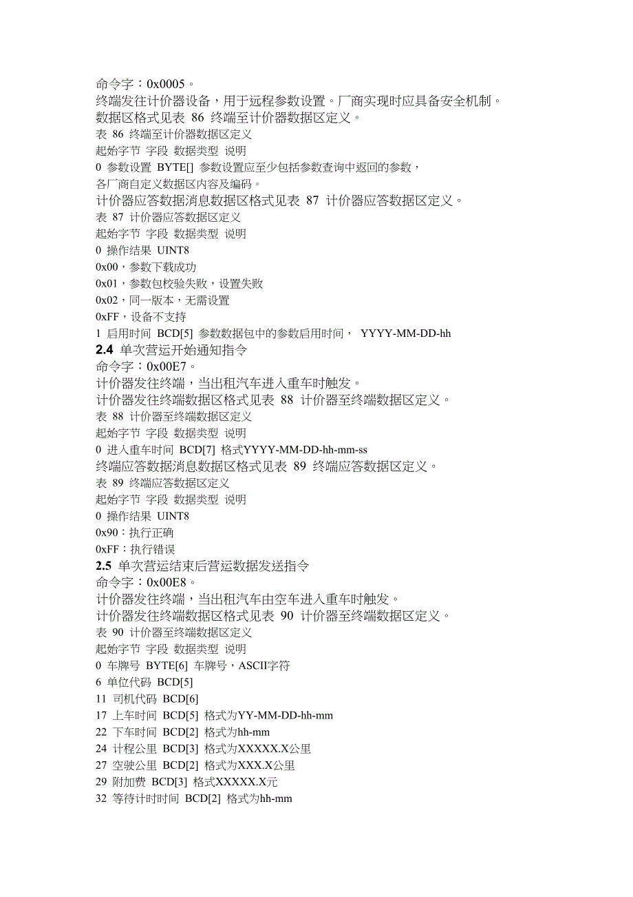 出租车智能服务终端与外设通讯协议及数据格式.docx_第3页