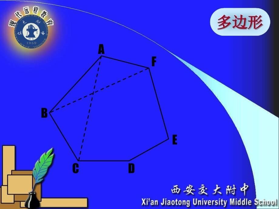 探索多边形的内角和与外角和一演示文稿_第5页