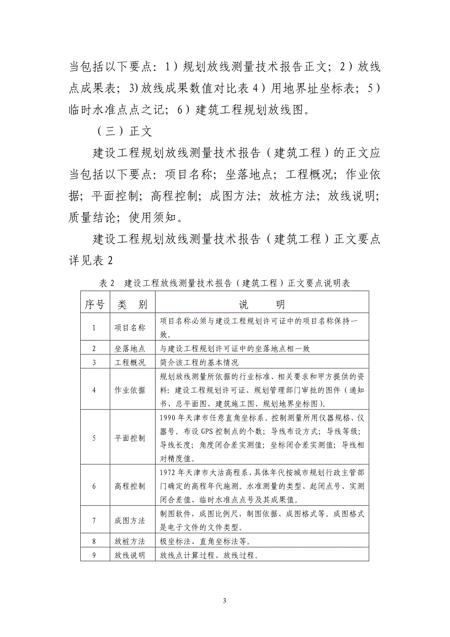 天津市建筑工程规划放线、验收测量标准_第3页