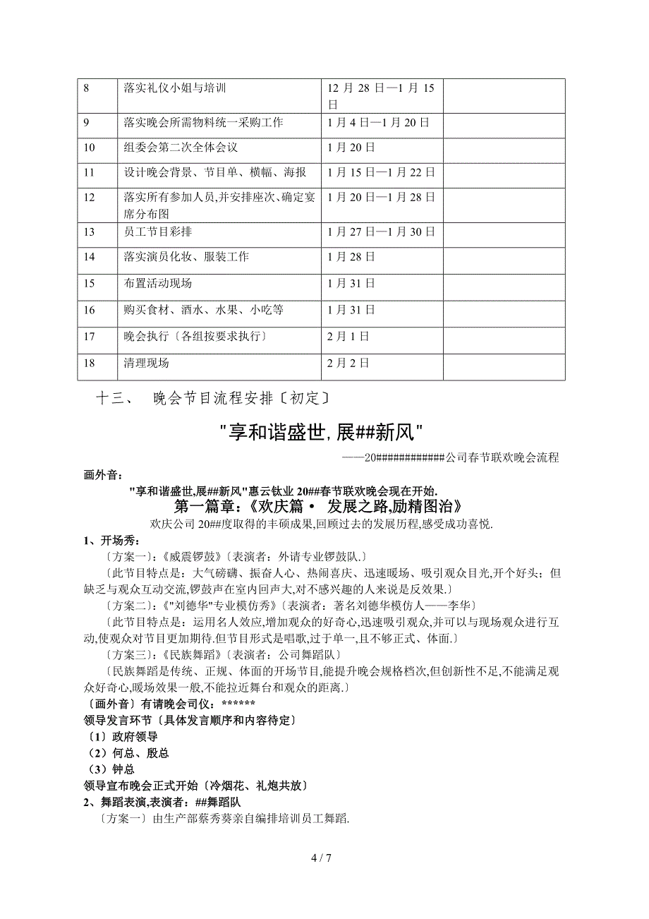 公司节联欢晚会策划方案_第4页