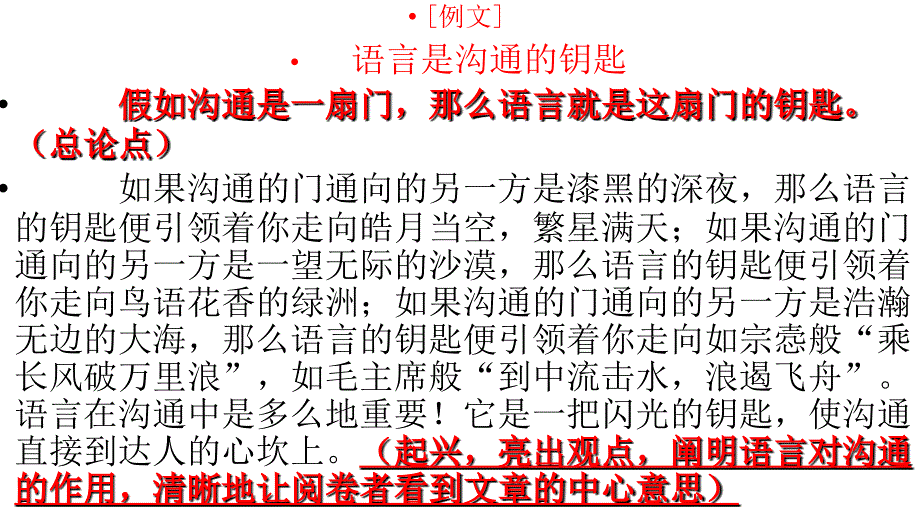 高中语文高考总复习作文指导高考作文并列式结构模式课件_第4页