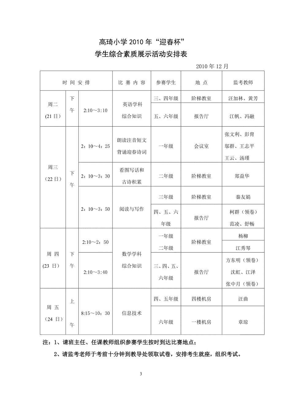 高琦小学“迎杯”学科竞赛活动方案_第3页