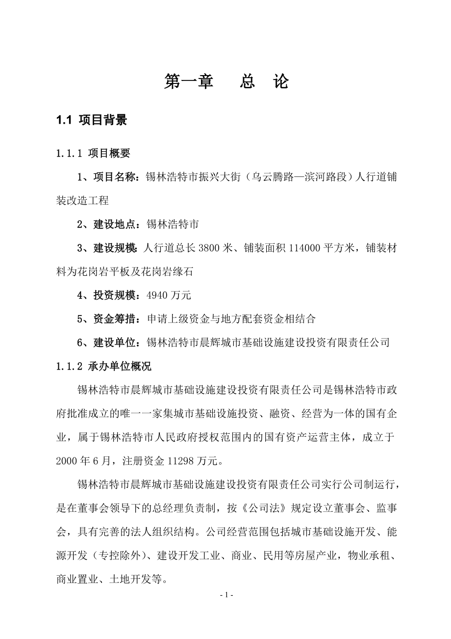 振兴大街人行道铺装改造工程可行性研究报告1_第4页