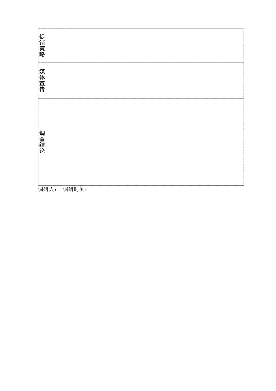 房地产楼盘调查表模板_第4页