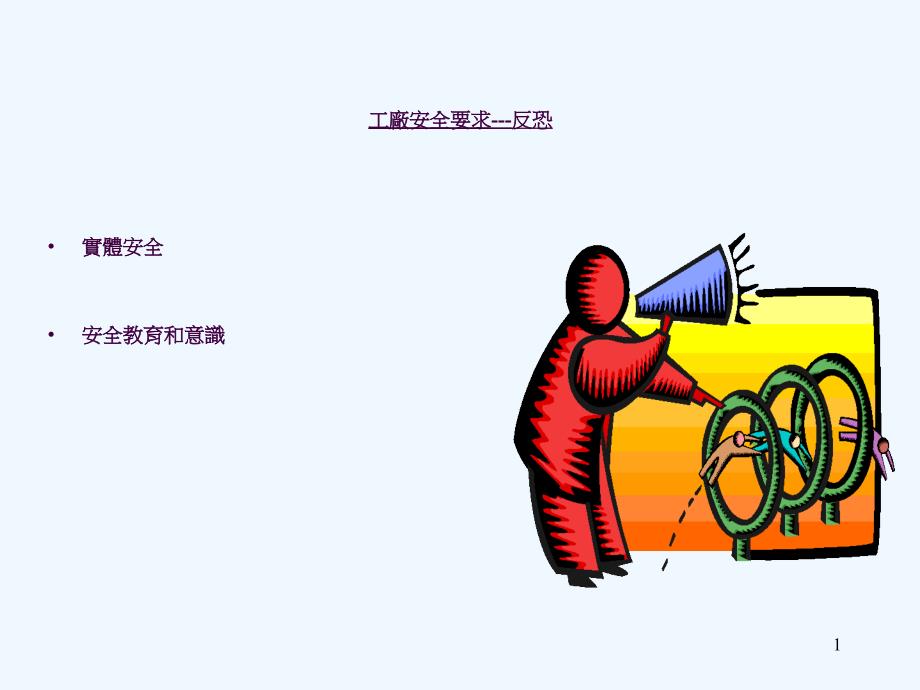 工厂反恐安全要求投影ppt课件_第1页