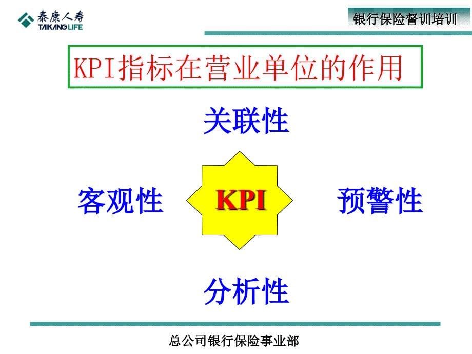 银行保险督训培训：银保业务KPI指标、报表管理及业务分析_第5页