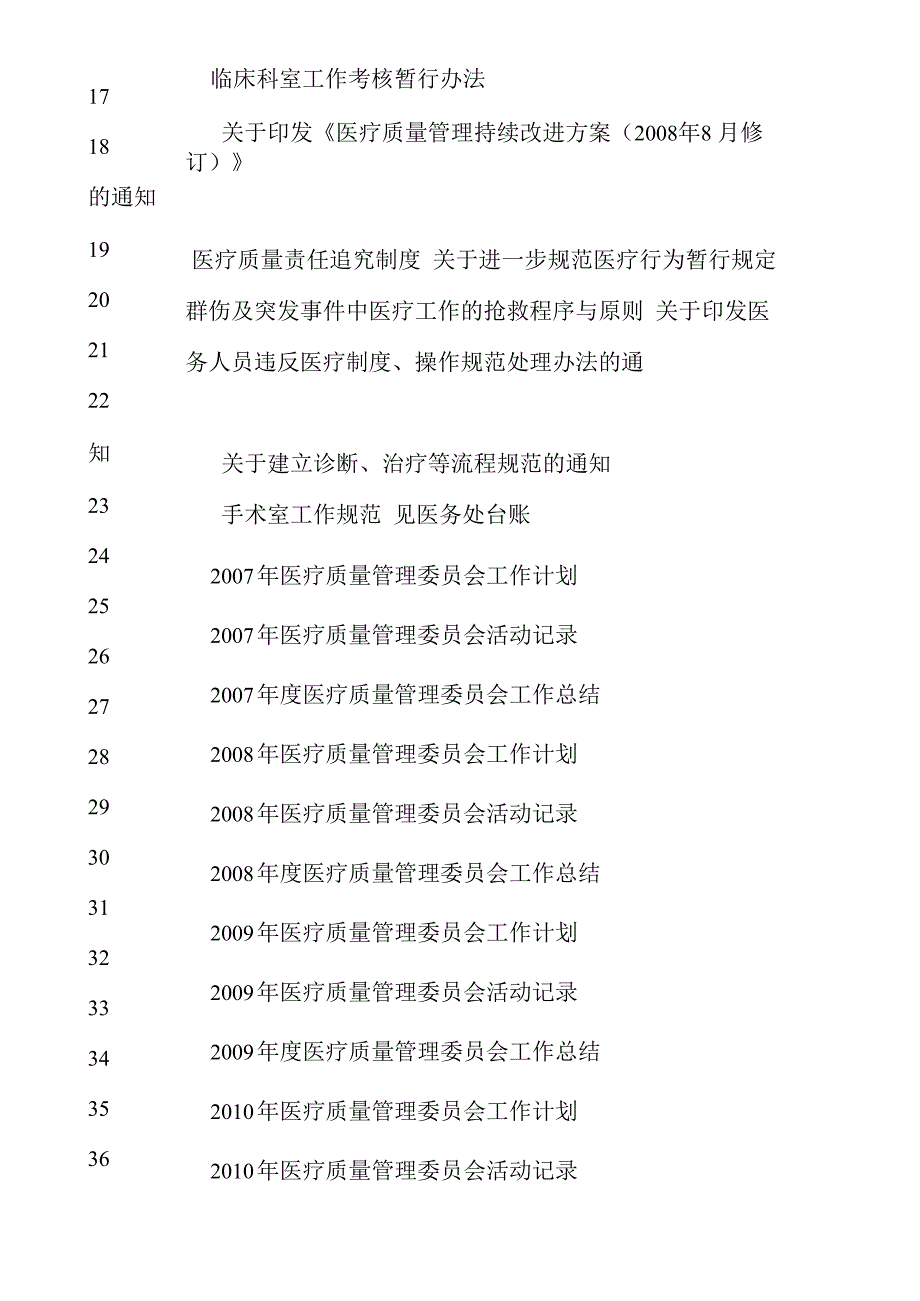 三级甲等中西医结合医院复核评审台账资料_第3页