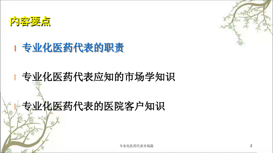 专业化医药代表市场篇课件_第2页