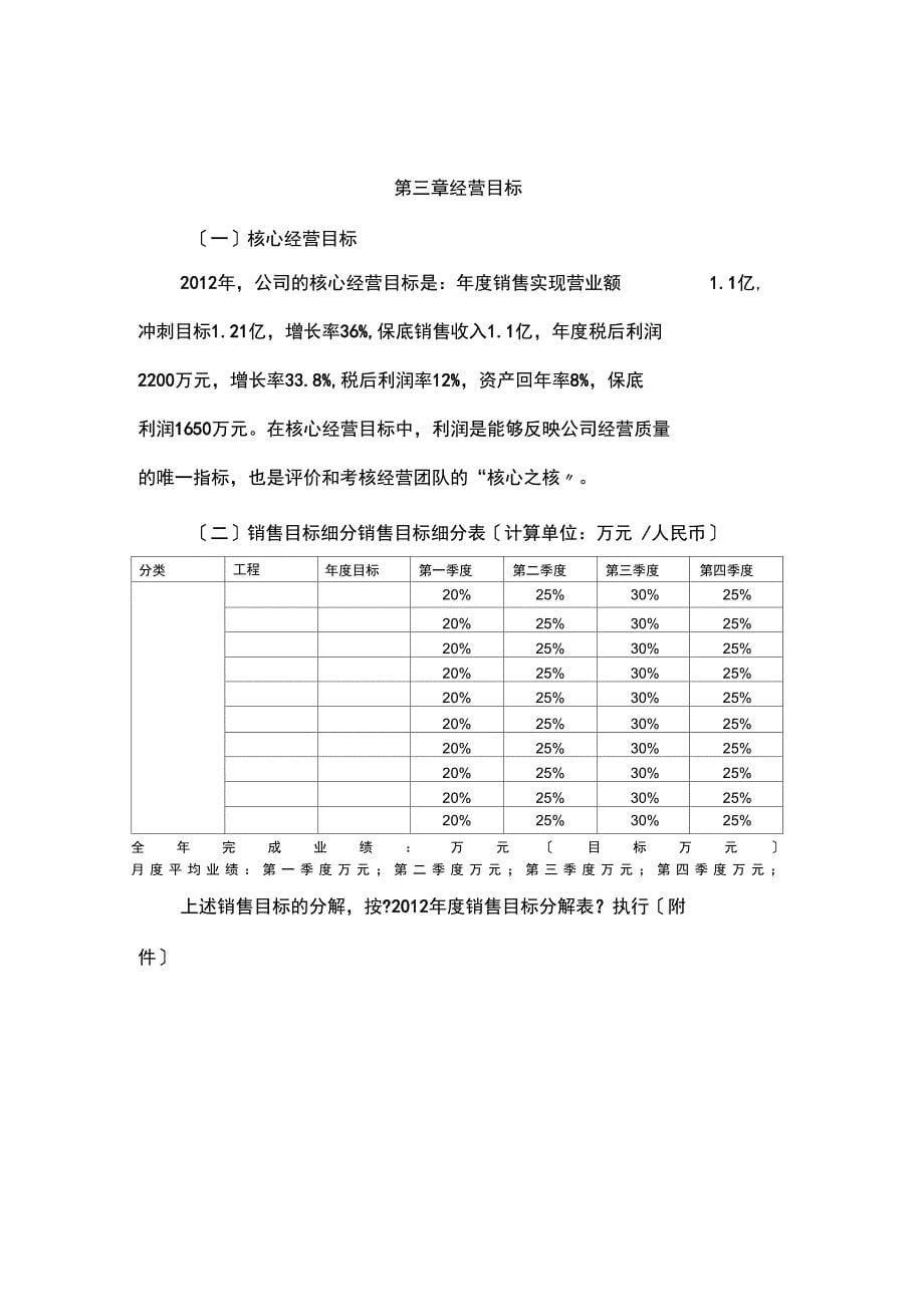 公司运营实施计划书模板_第5页