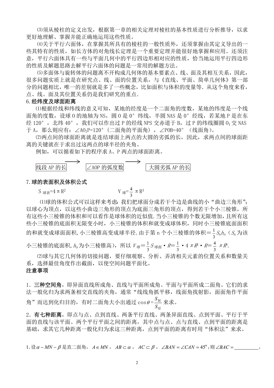 立体几何解题方法总结.doc_第2页