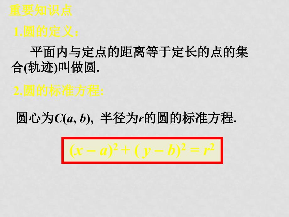 高中数学圆的标准方程课件新课标人教A版必修2_第3页