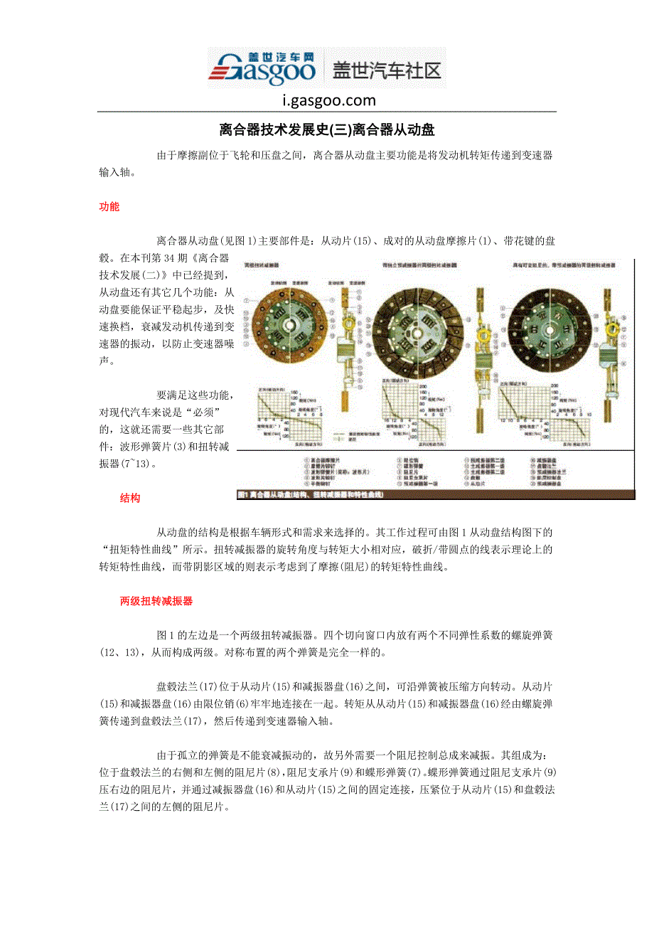 离合器技术发展史(三)离合器从动盘.doc_第1页