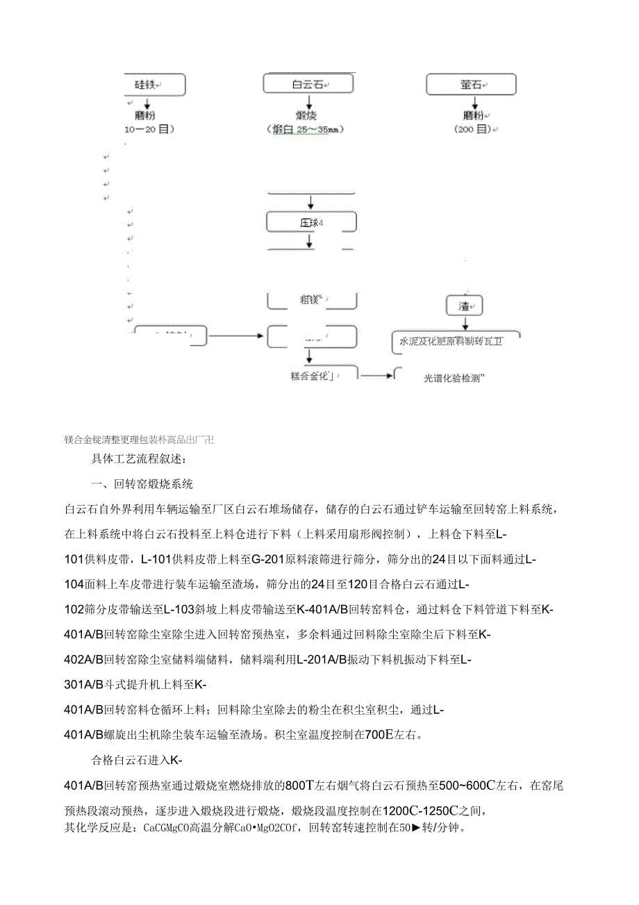 15万吨镁合金操作规程_第5页