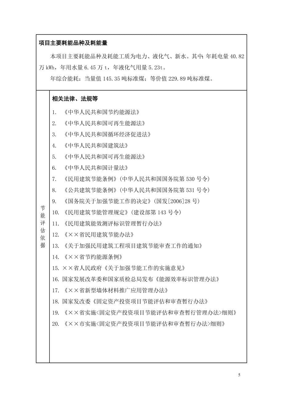 ★某县某中学建设项目节能评估报告书(最新).doc_第5页