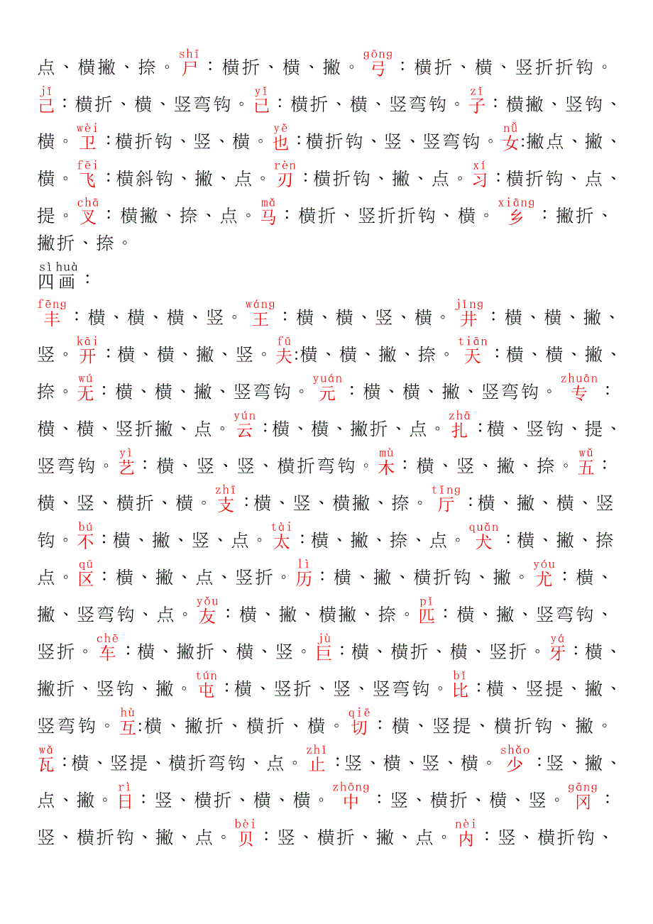 3500个常用汉字笔顺表带拼音_第2页