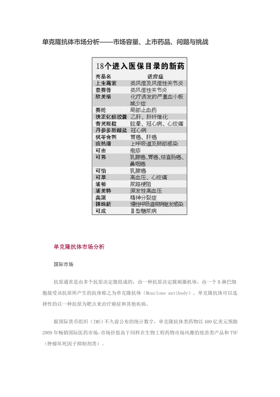 全球单克隆抗体药物获批上市情况分析_第4页