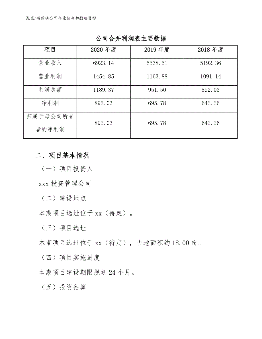 磷酸铁公司企业使命和战略目标【范文】_第4页