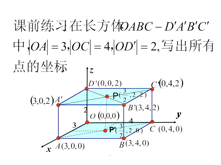 空间两点间距离公式王丽ppt课件_第3页