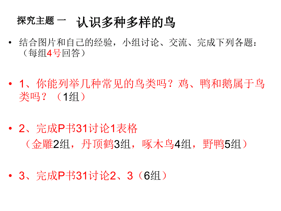 初中二年级生物上册第五单元　第一章动物的主要类群第六节鸟第一课时课件_第3页