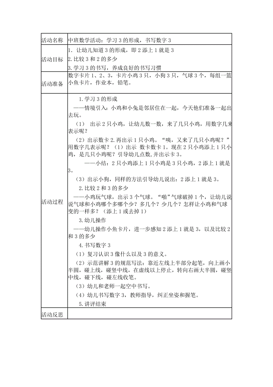数学：学习3的形成书写数字3_第1页