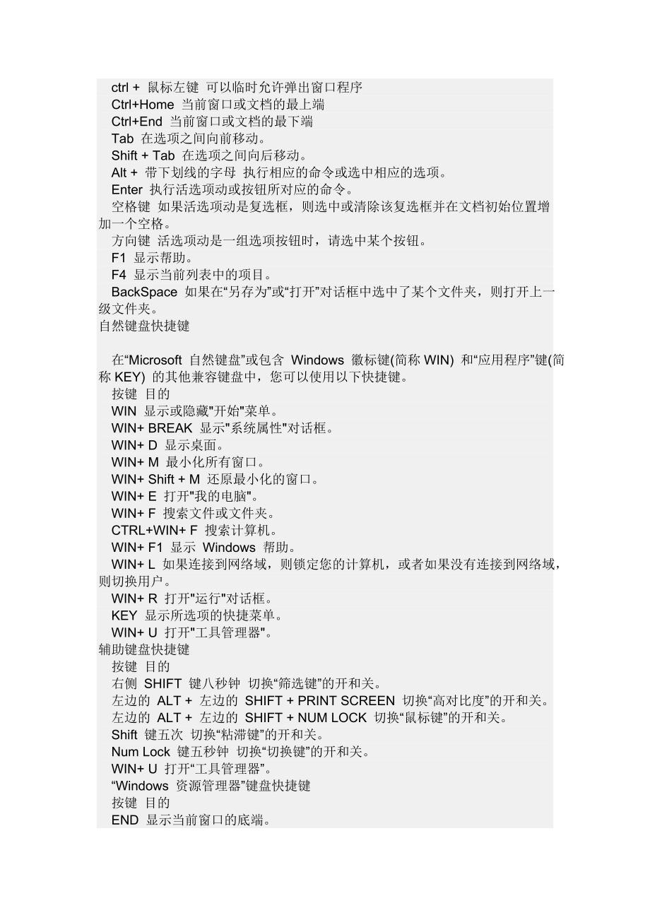 电脑键盘快捷键大全 Microsoft Word 文档.doc_第3页