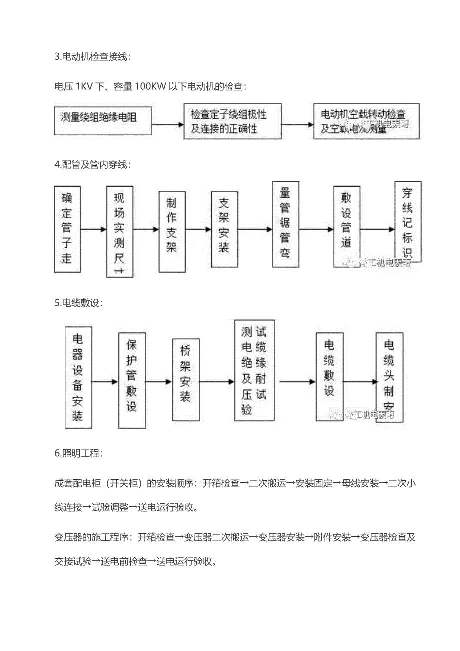 机电安装施工步序与流程图_第3页