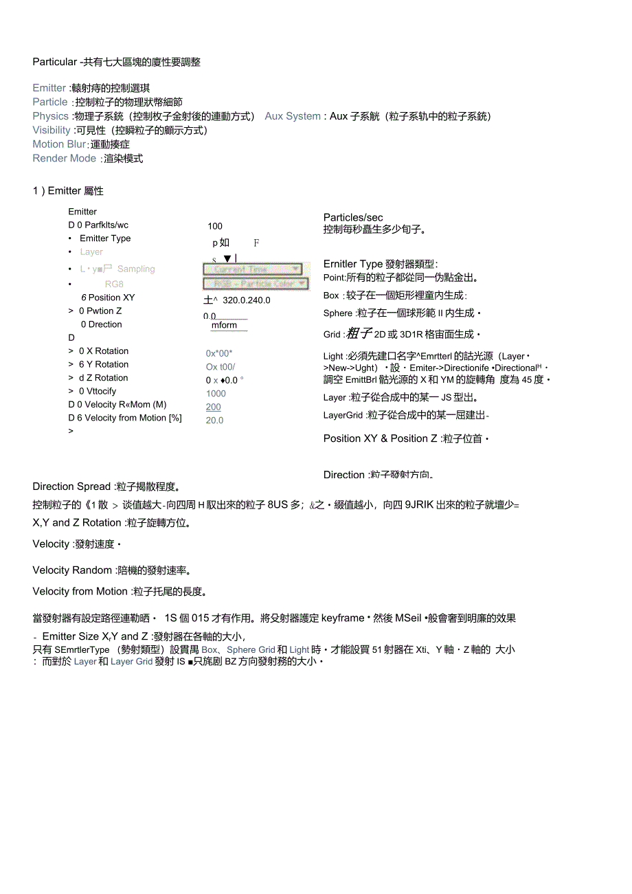 详解Trapcode_particular中英文对照_第1页