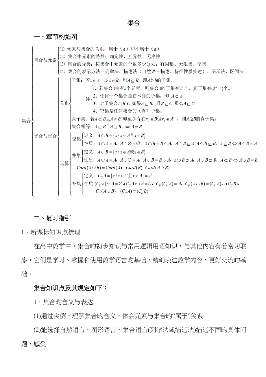 高中数学_集合知识讲解_第1页