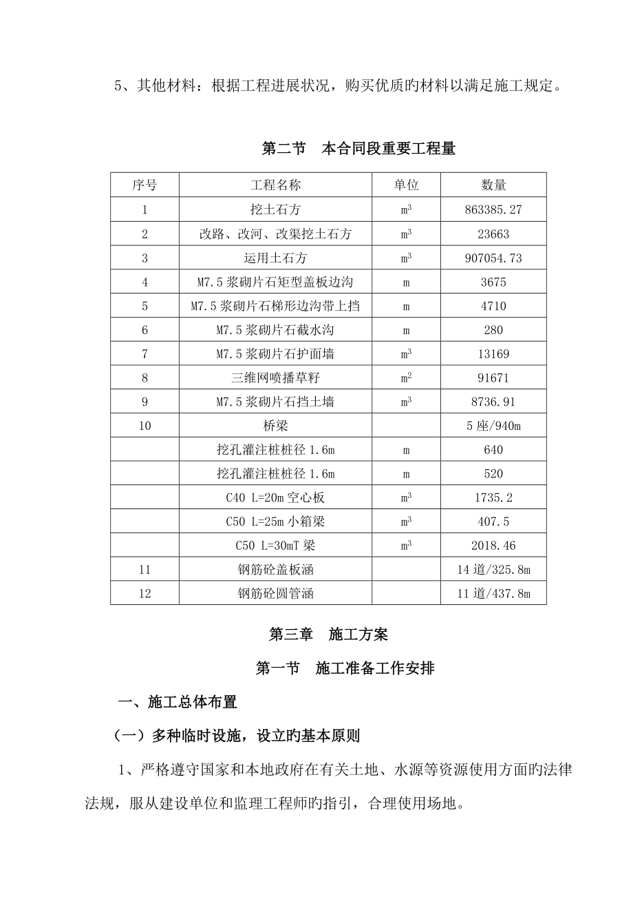 凉习路第二合同段实施性施工组织设计_第4页