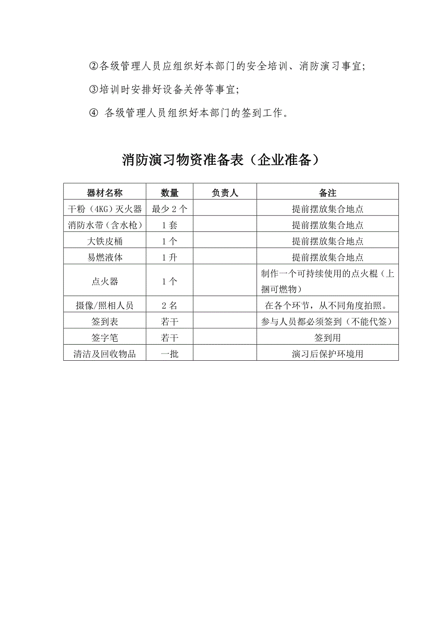 企业安全消防演习培训方案_第3页