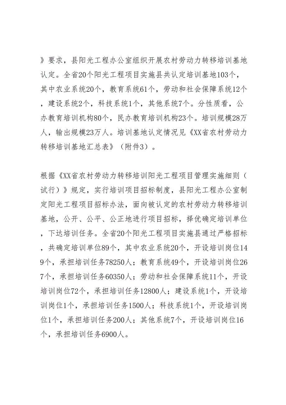 农村劳动力转移培训阳光工程实施方案_第3页