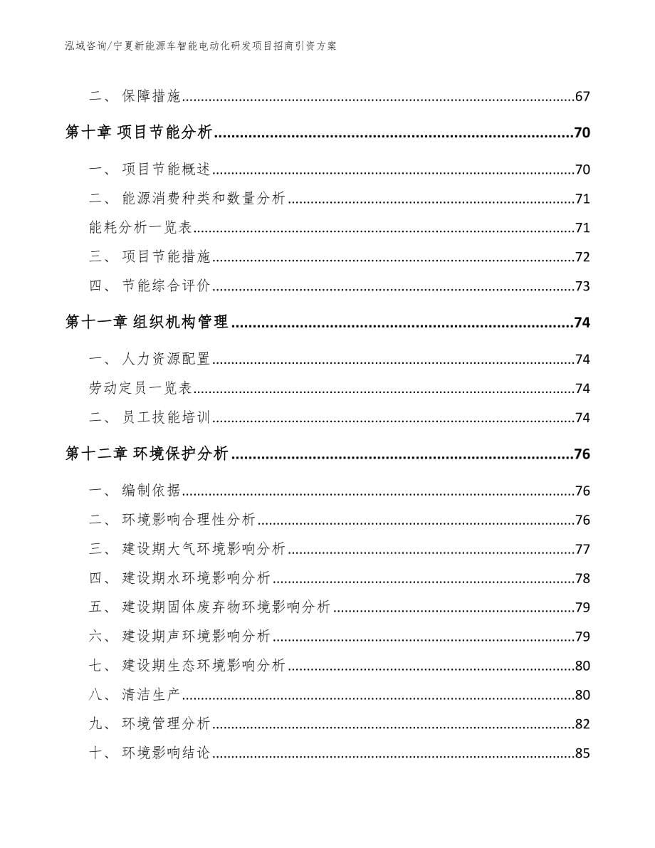 宁夏新能源车智能电动化研发项目招商引资方案_第5页