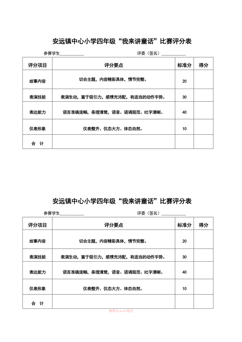 讲故事比赛评分表_第1页