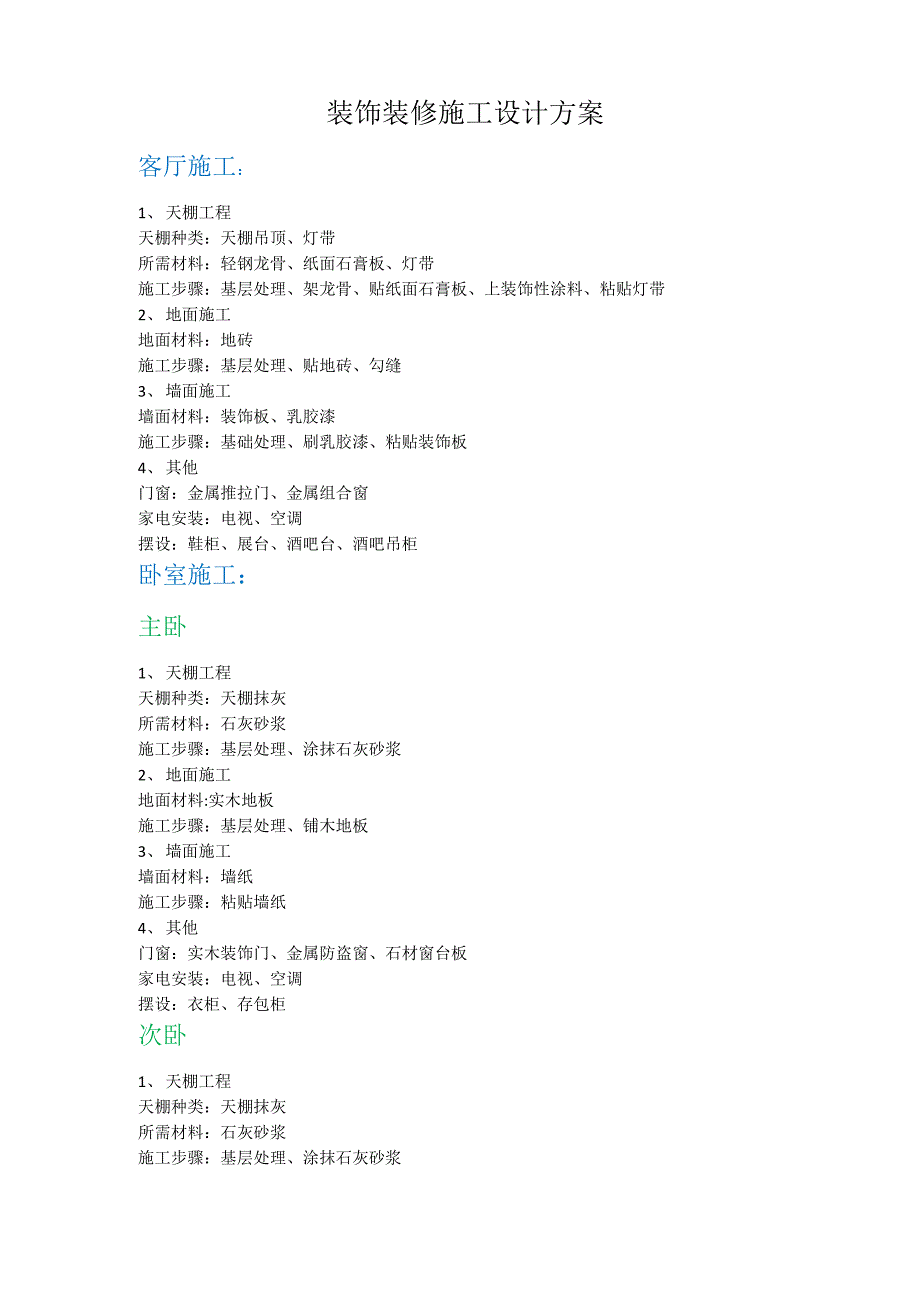 装饰装修设计方案_第1页