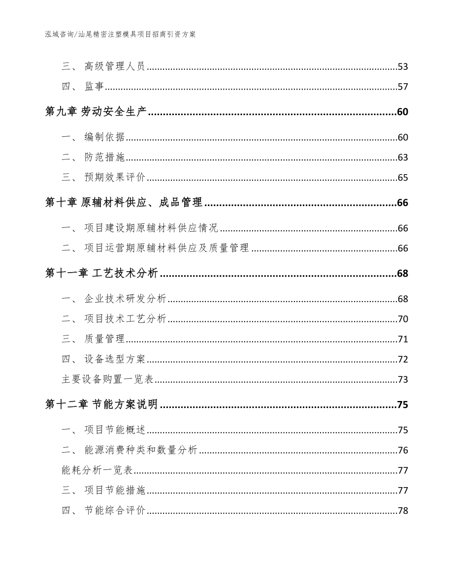 汕尾精密注塑模具项目招商引资方案（模板范文）_第4页