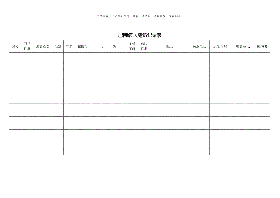 出院患者随访制度及流程样本.doc_第4页