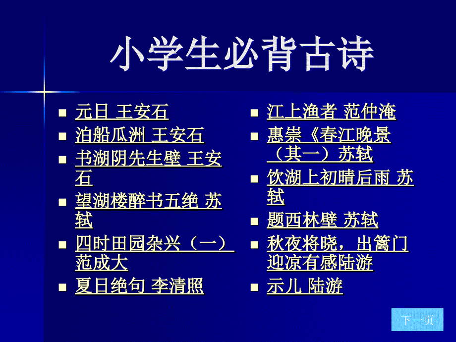 上海绿茶网络科技小学生必背古诗_第4页