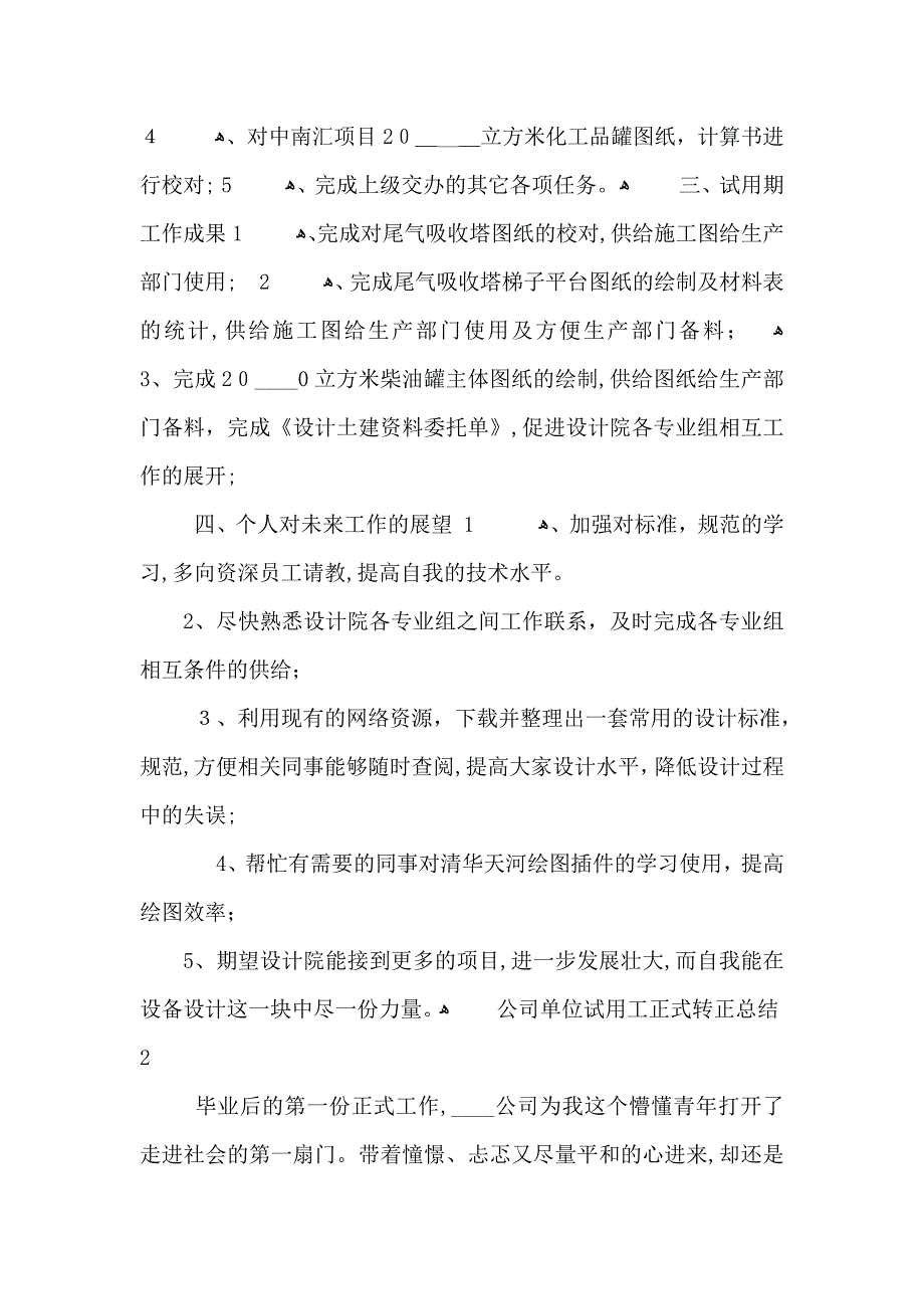 公司单位试用工正式转正总结例文_第2页