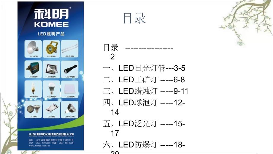 山东科明LED产品节能照明方案课件_第2页