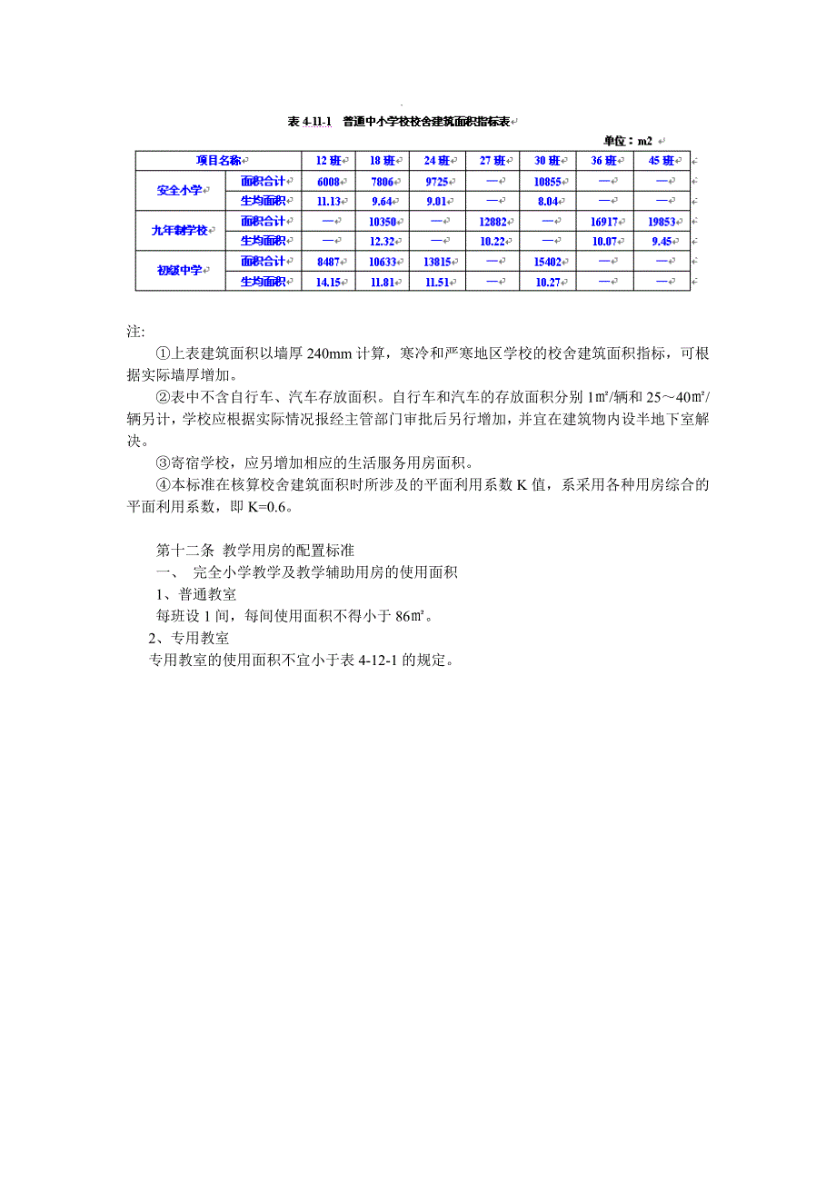 辽宁省九年义务教育学校普通中小学建设标准_第4页