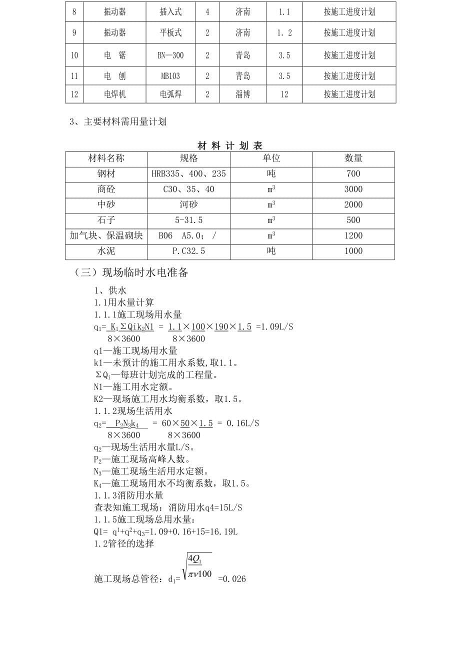 青云中学办公实验综合楼施工组织设计.doc_第5页